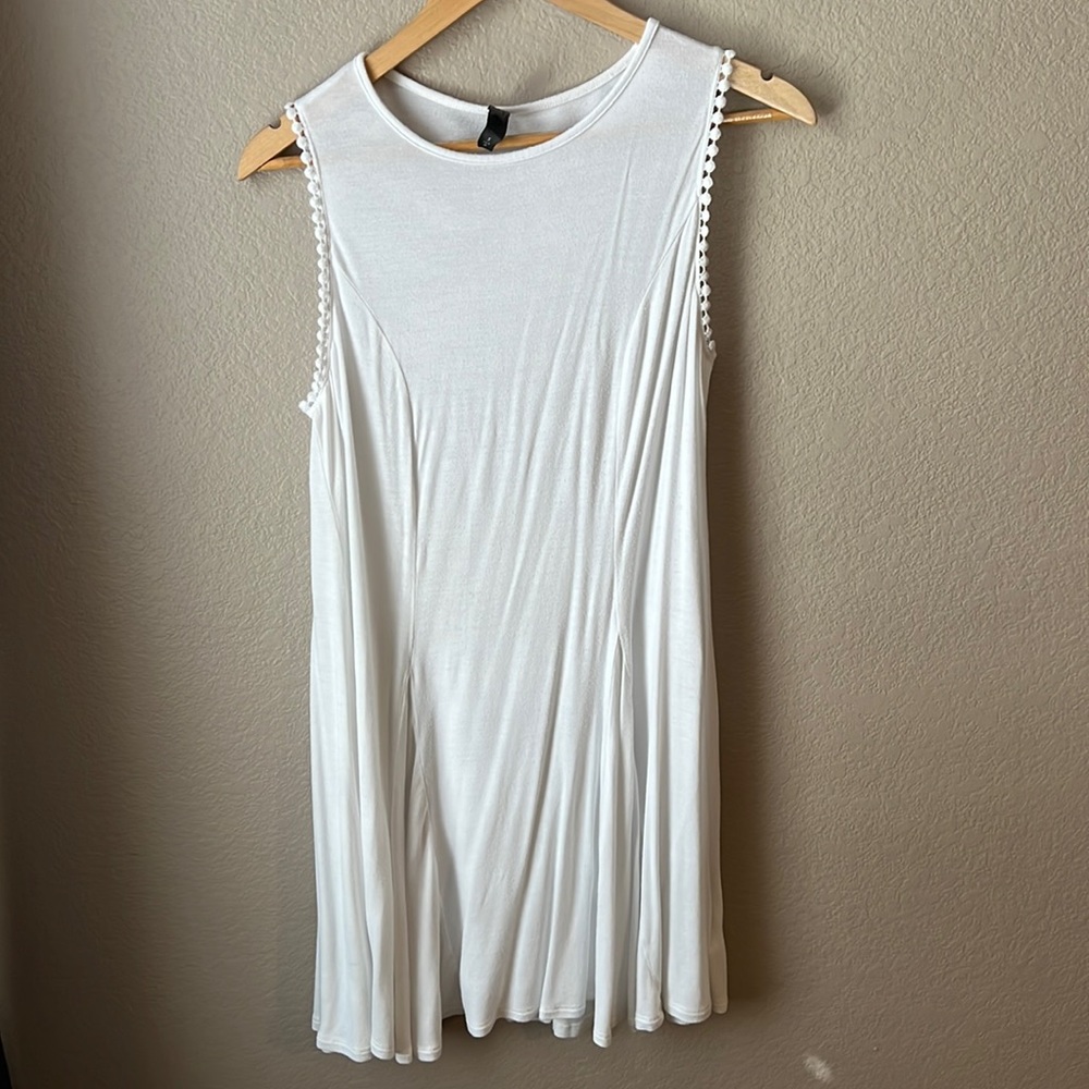 Thin White Dress Swim Coverup